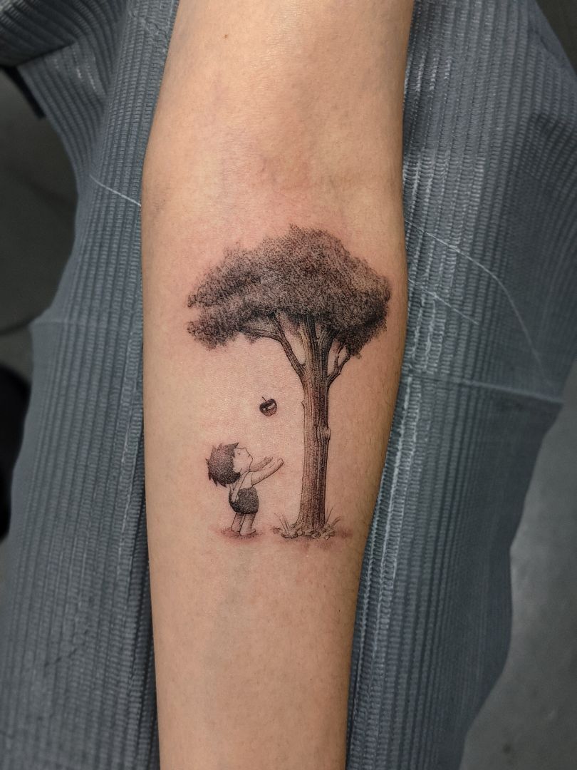 giving tree tattoo