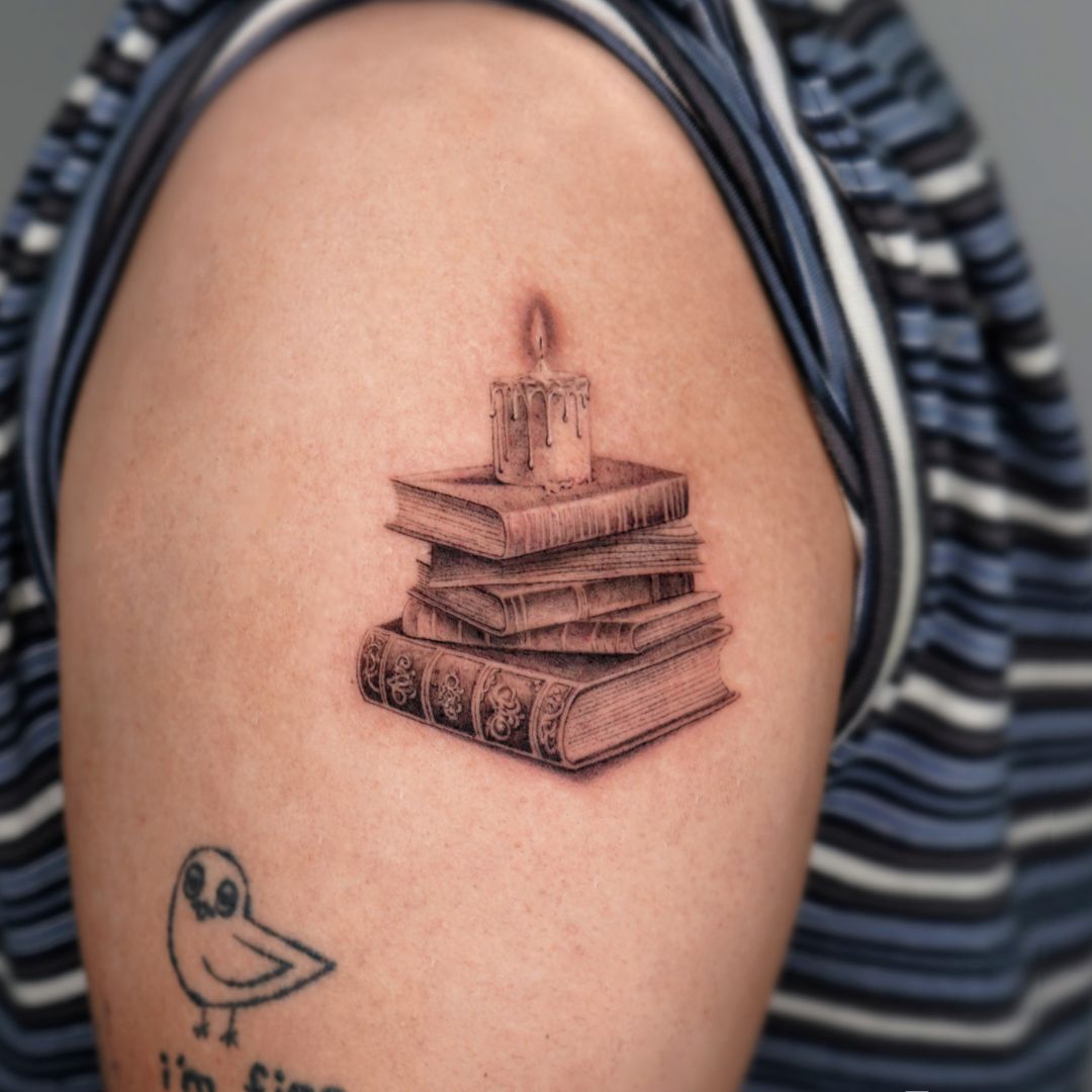 book candle tattoo