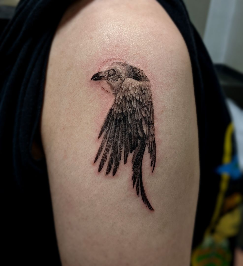 crow raven tattoo