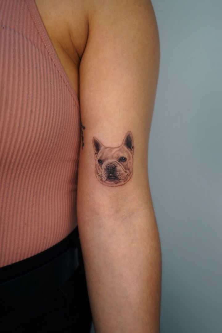 french bull dog tattoo